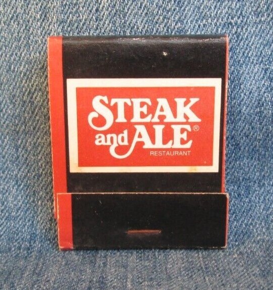 STEAK AND ALE RESTAURANT Vintage Full Unstruck Matchbook MX78