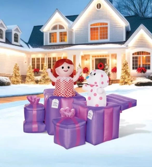 4 Ft ANIMATED MISFIT TOYS DOLL AND ELEPHANT RUDOLPH CHRISTMAS OUTDOOR INFLATABLE 4 Ft ANIMATED MISFIT TOYS DOLL AND ELEPHANT RUDOLPH CHRISTMAS OUTDOOR INFLATABLE