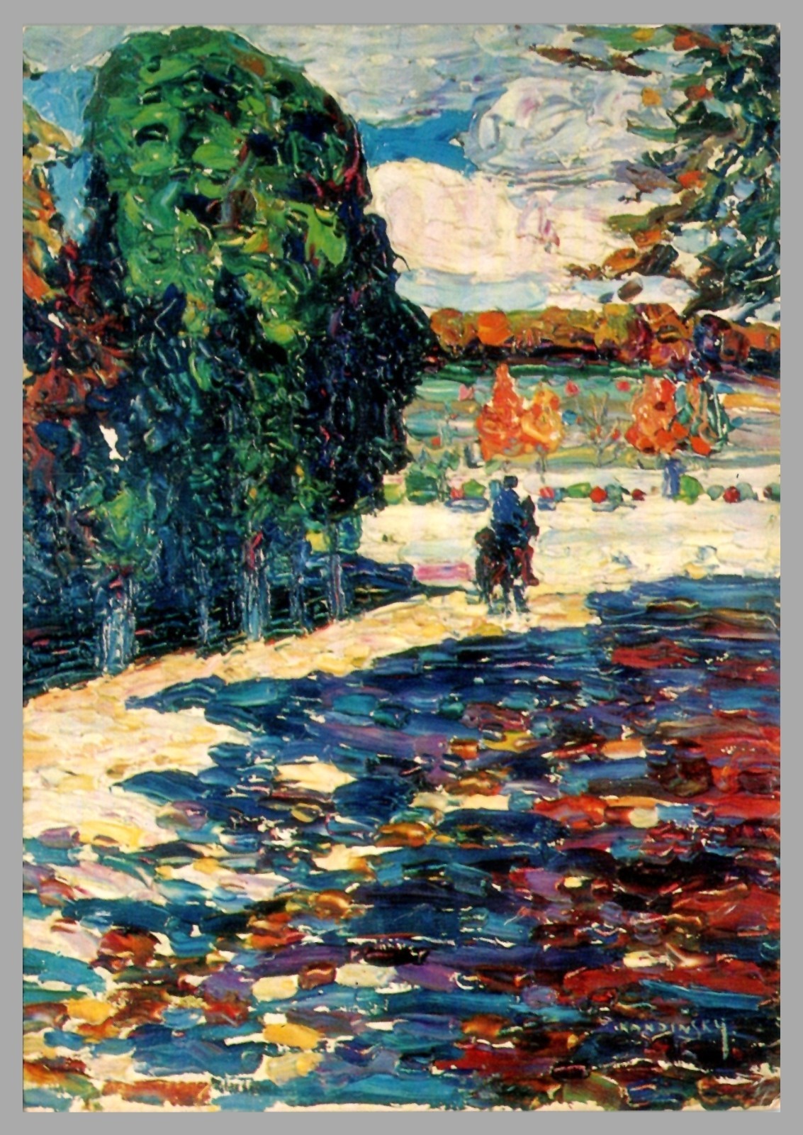 Wassily Kandinsky Landscape Saint-Paul-de-Vence France Art Chrome c1970 Postcard