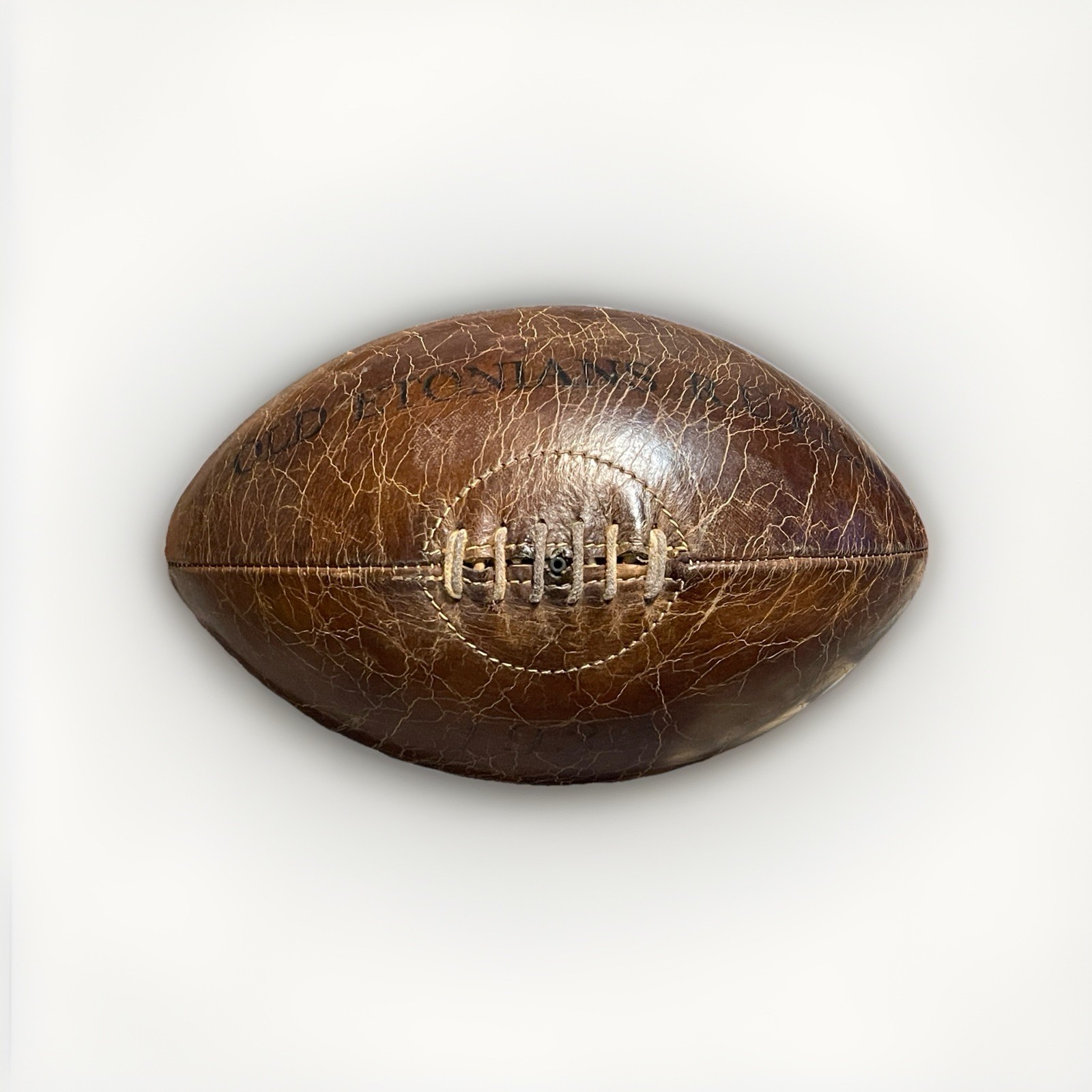 1938 Old Etonians RUFC Leather Rugby Football Eton College Alumni Rare Ball 1938 Old Etonians RUFC Leather Rugby Football Eton College Alumni Rare Ball
