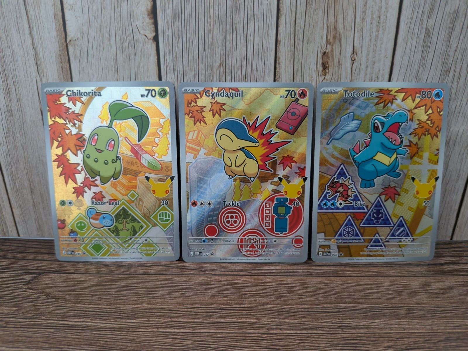 Pokémon First Partner Collection Series 2 Johto Gen 2 Illustration Rare Trio Pokémon First Partner Collection Series 2 Johto Gen 2 Illustration Rare Trio