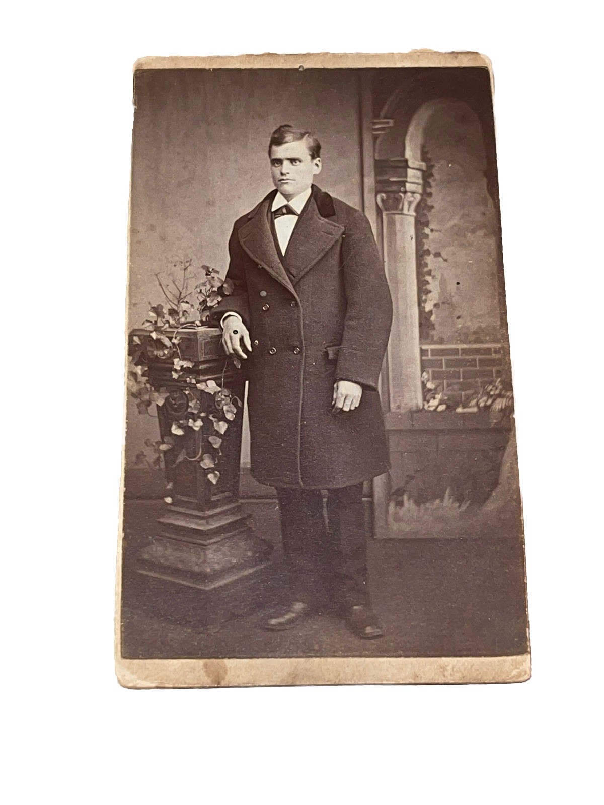 Nice Antique Cabinet Card Victorian Man Kanberg Photo Photograph 4” Nice Antique Cabinet Card Victorian Man Kanberg Photo Photograph 4”