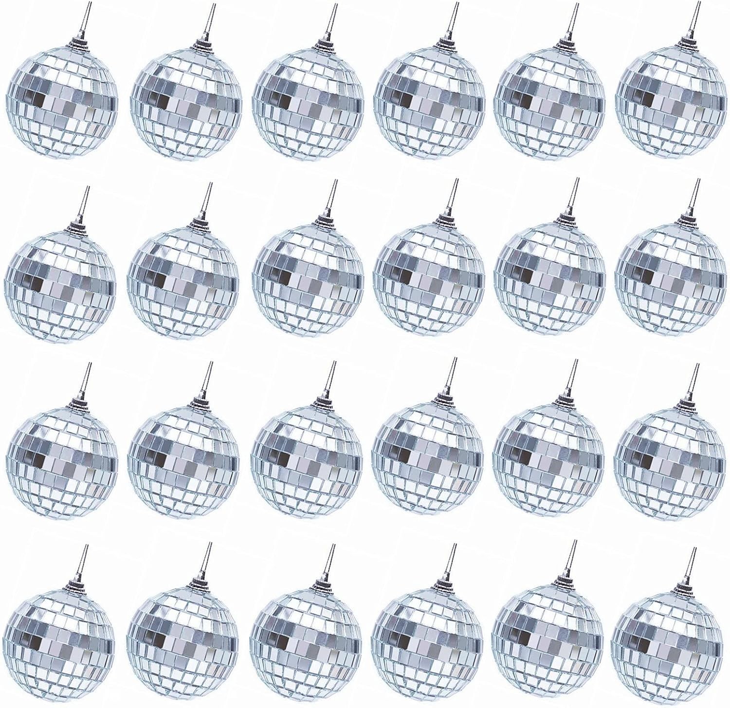 24 Pcs Mini Disco Ball Ornaments for Christmas Tree – 1.2 in Disco Ball Chri... 24 Pcs Mini Disco Ball Ornaments for Christmas Tree – 1.2 in Disco Ball Chri...
