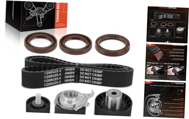 Engine Timing Belt Kit Compatible with Ford Escort 1998-1999, Contour 1998 Engine Timing Belt Kit Compatible with Ford Escort 1998-1999, Contour 1998