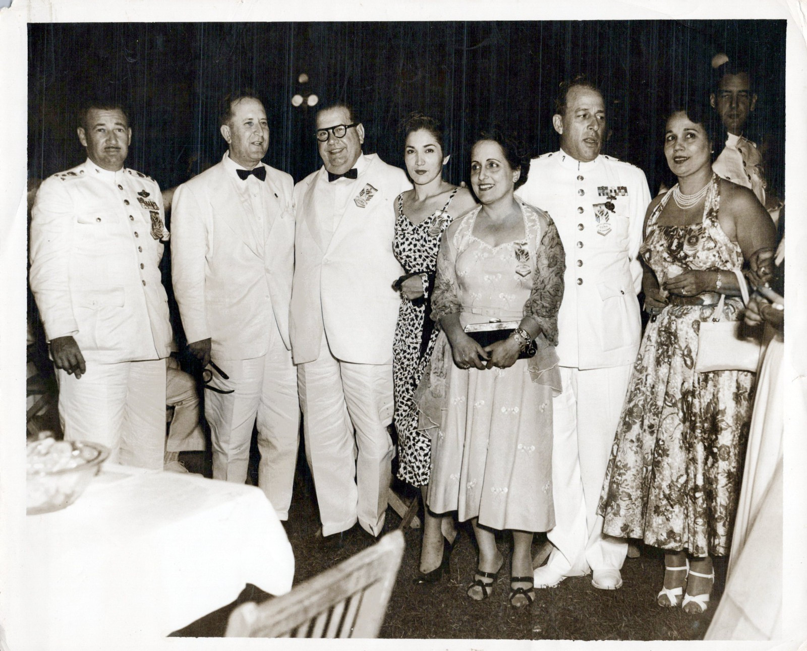 CUBA CUBAN MARINES COLONEL BATISTA OFFICERS RESTAURANT 1950s ORIG PHOTO MA35