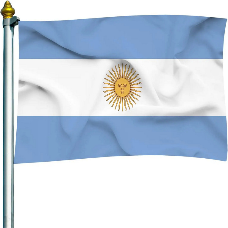 Argentina Argentinian Flag 3x5 FT Printed 100D Polyester By TBC