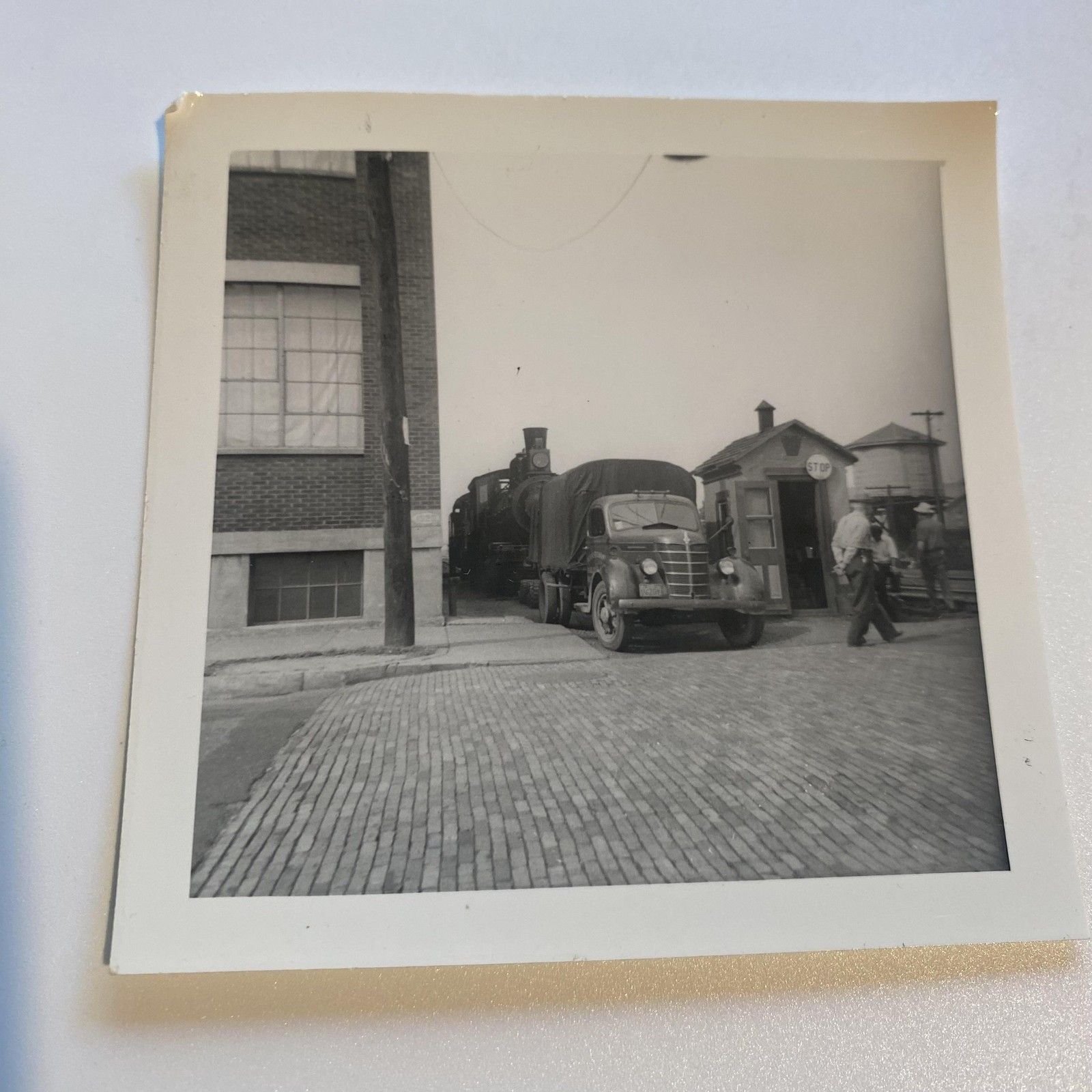 Vtg Pennsylvania Lackawanna & Reading Truck Photo 3.25x3.25 B&W Original