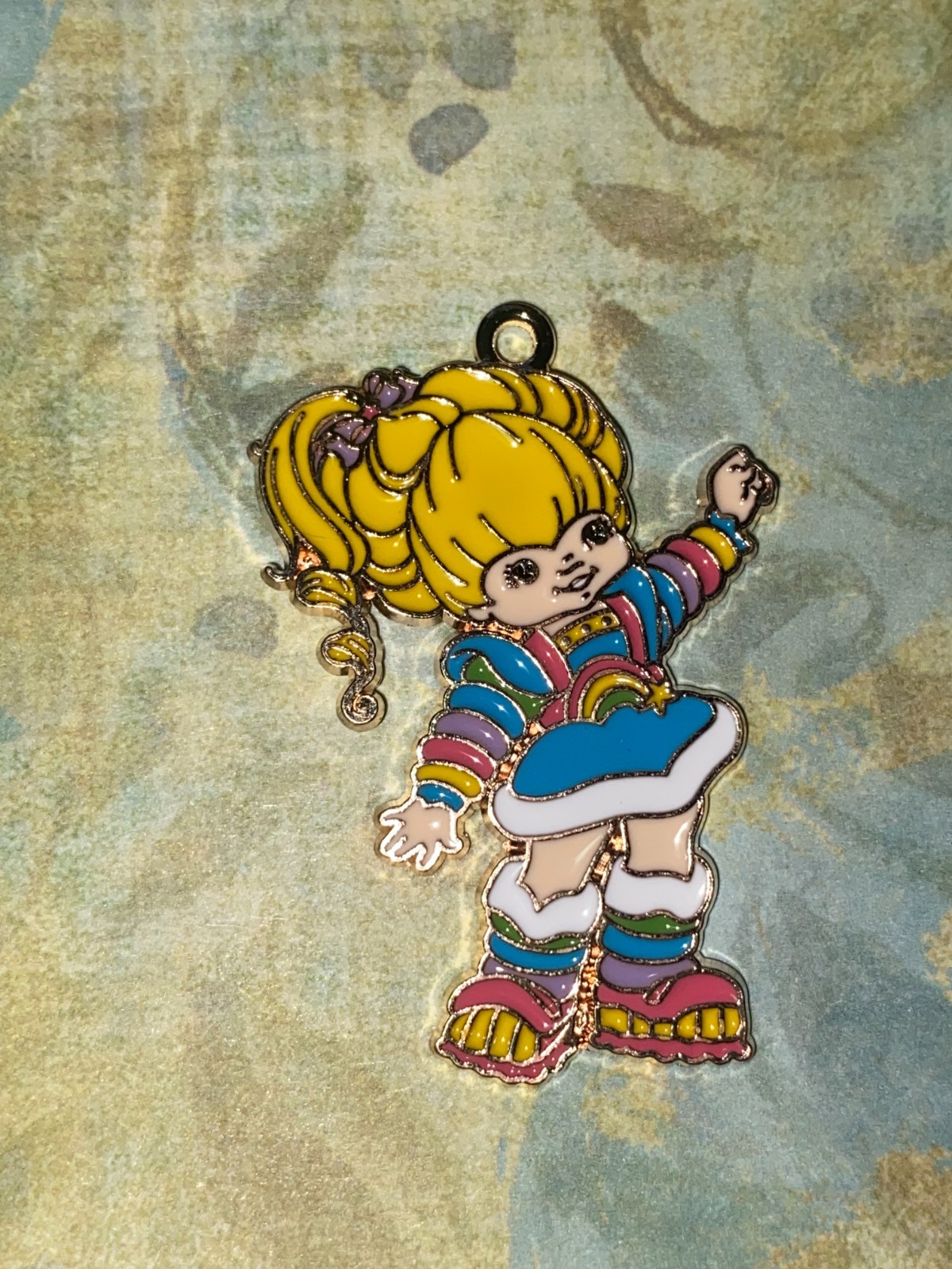 RAINBOW BRITE Medium Charm NEW Craft & Collect