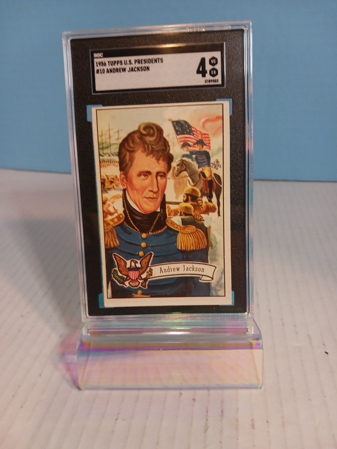 1956 Topps US Presidents ANDREW JACKSON #10  Sgc 4. 