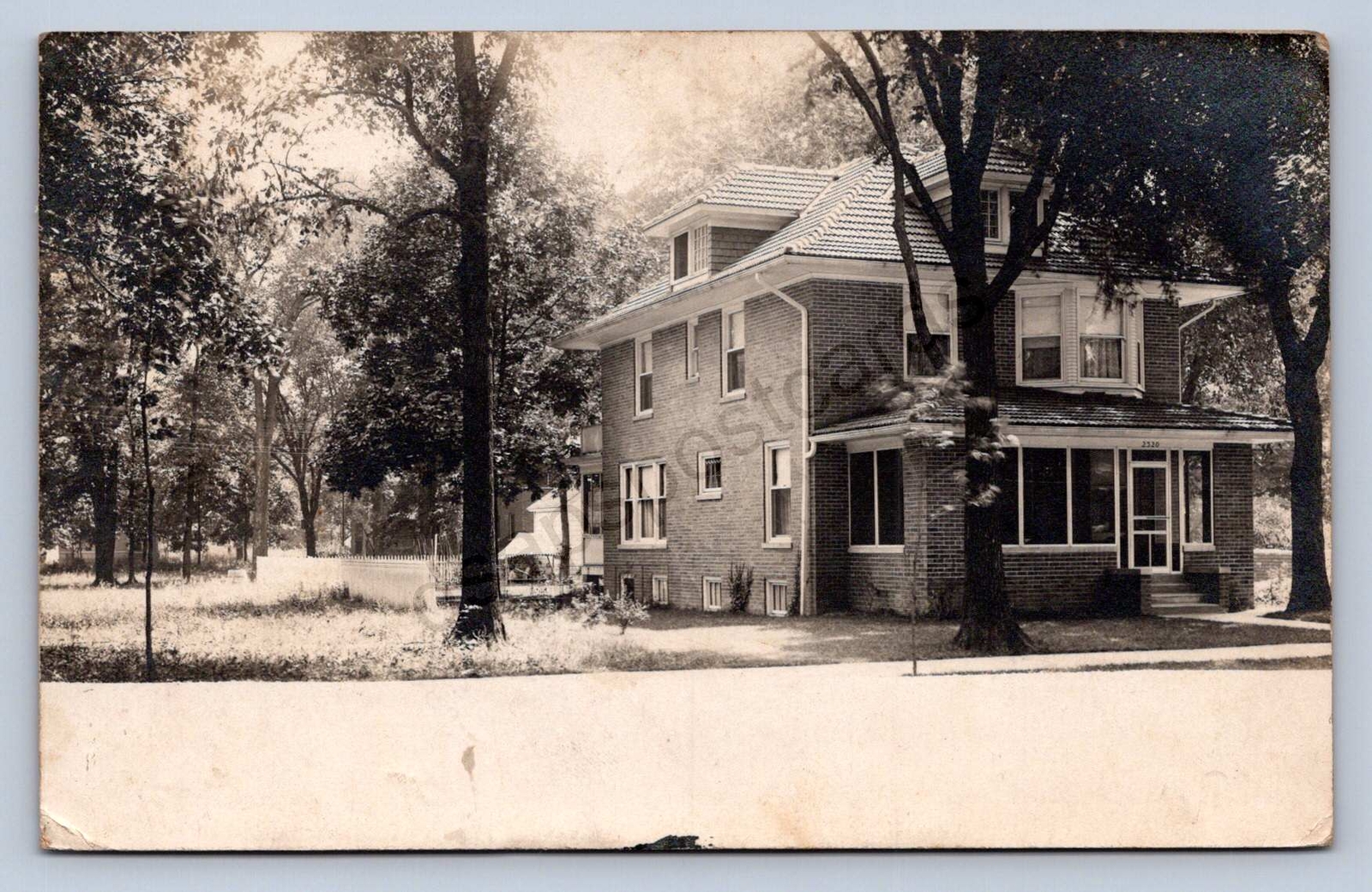 K7/ Chicago Illinois RPPC Postcard c1910 Home Residence 705