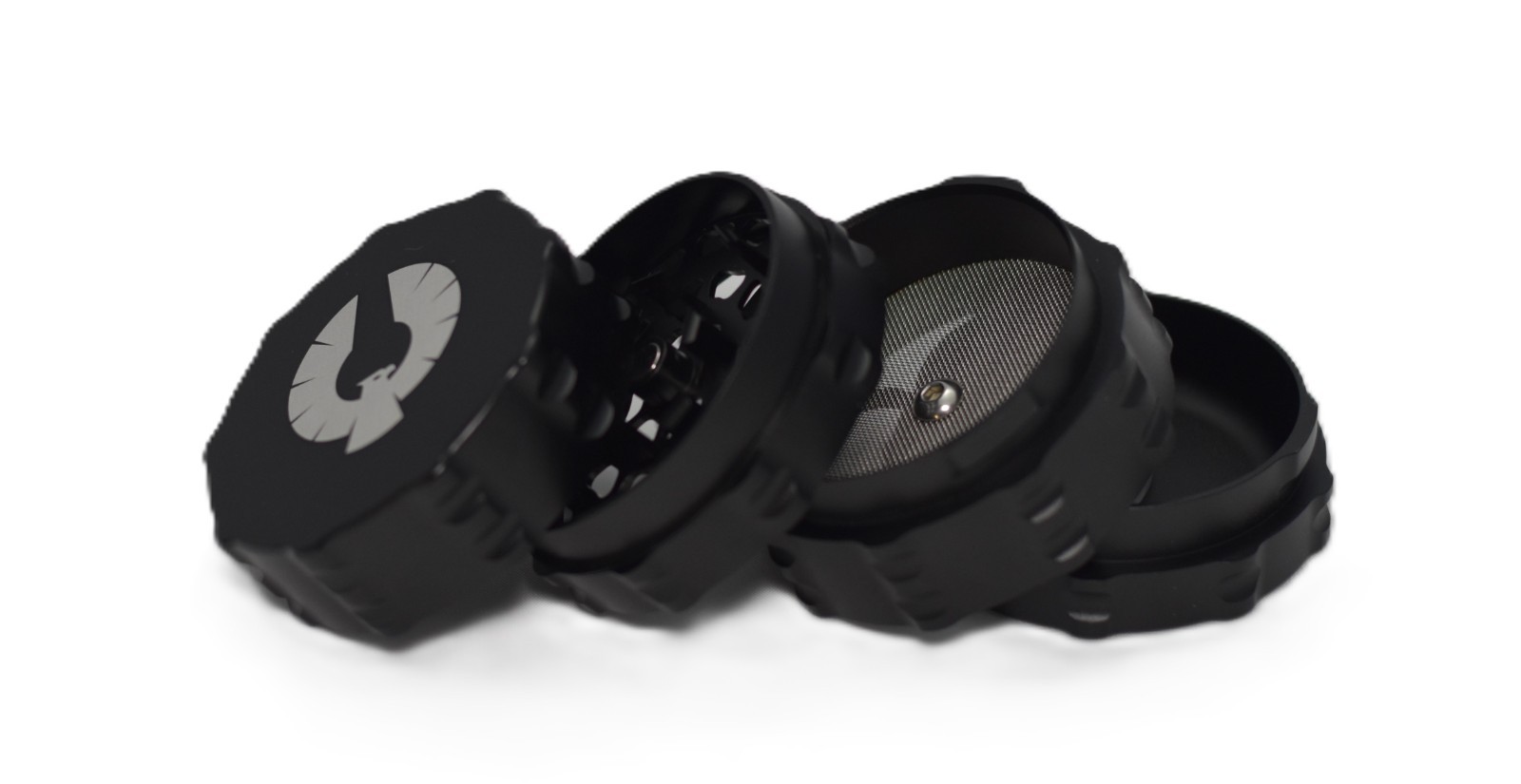 Phoenician - Medium 4 Piece Black Grinder Authentic