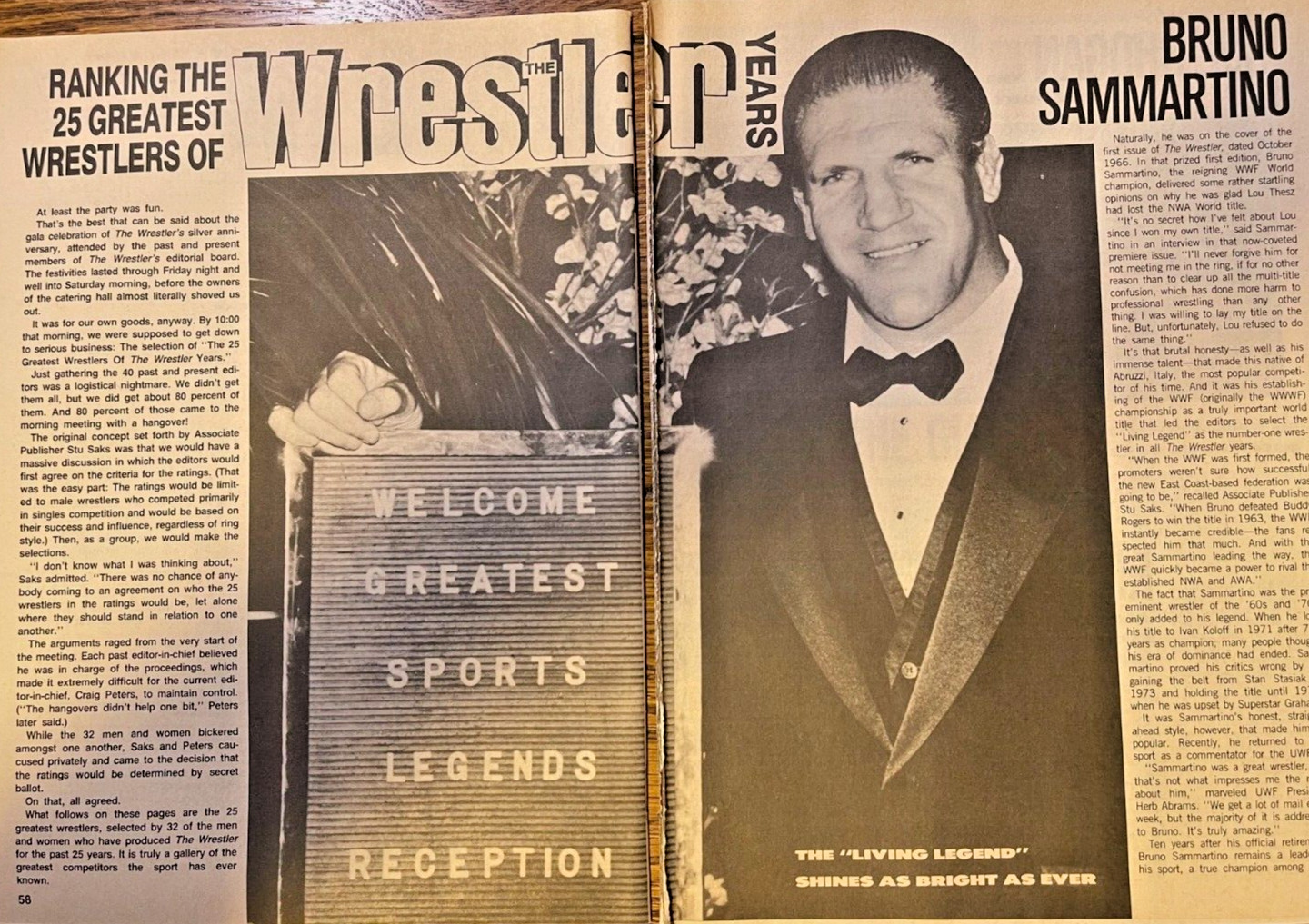 1991 Twenty-Five Greatest Pro Wrestlers of All Time illustrated