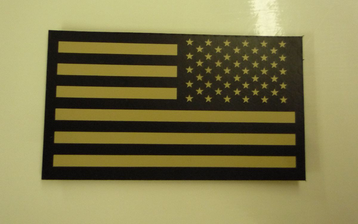 REVERSE USA flag Tan on IR MB Solas 2ND 3.5\