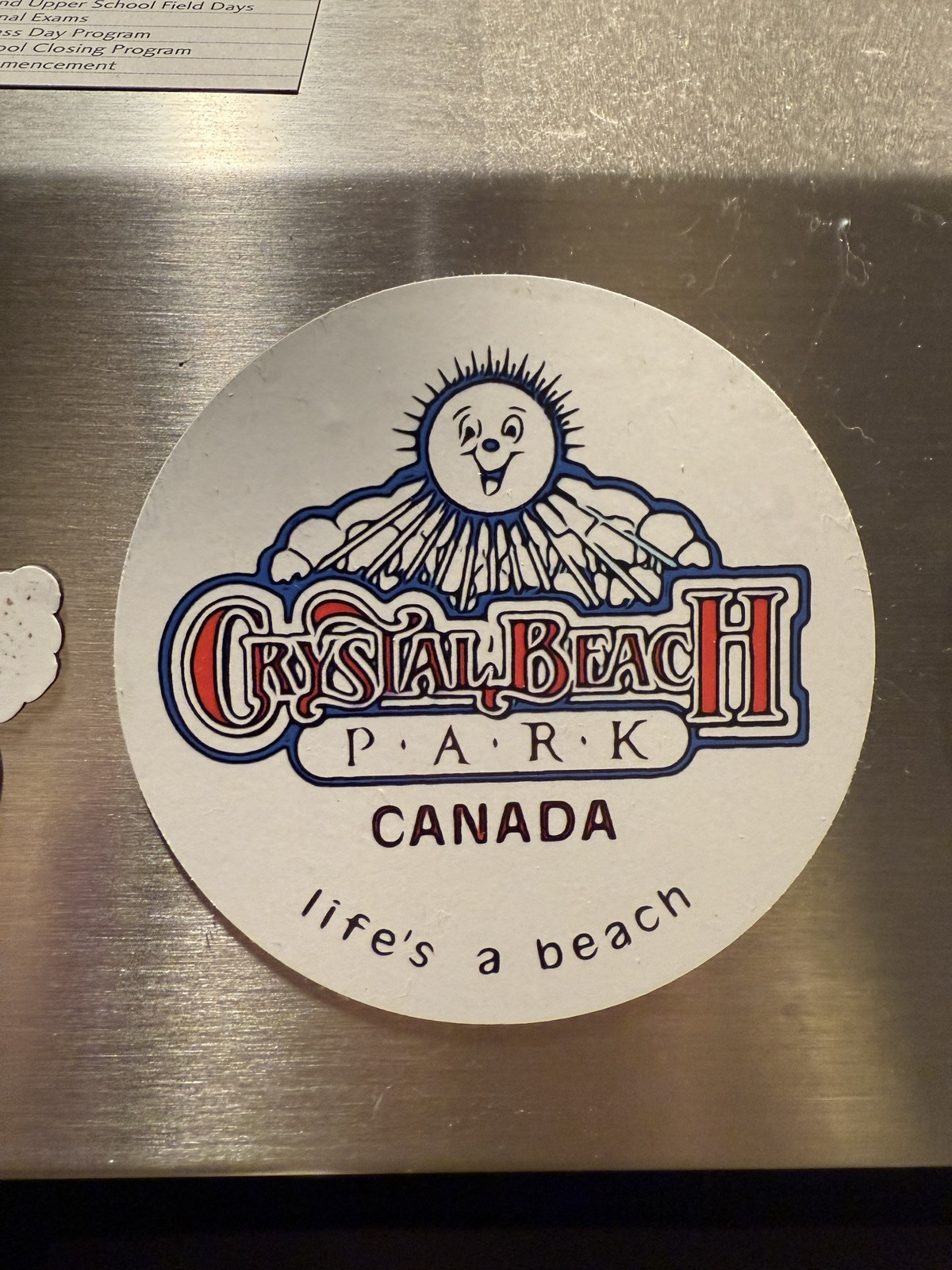 Crystal Beach Ontario Canada's Amusement Park Magnet 3” Life’s A Beach