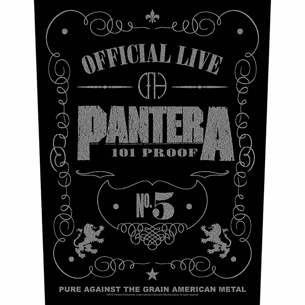 Pantera Patch 101% Proof Backpatch