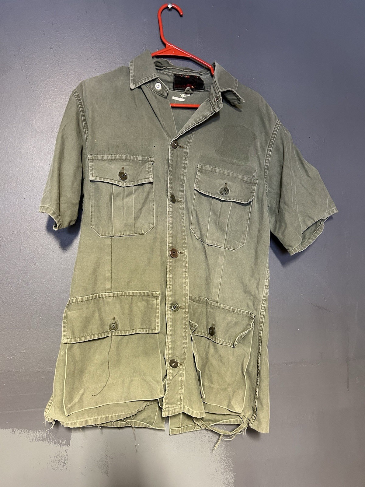 True Vintage Military Jungle Shirt Size 40 Medium