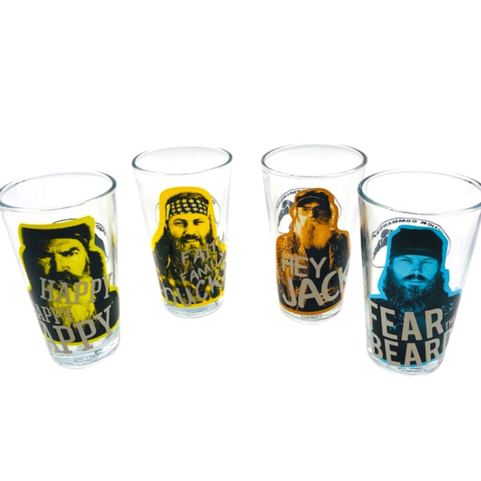 Duck Dynasty Collectible Pint Glasses - Set of 4 New In Box