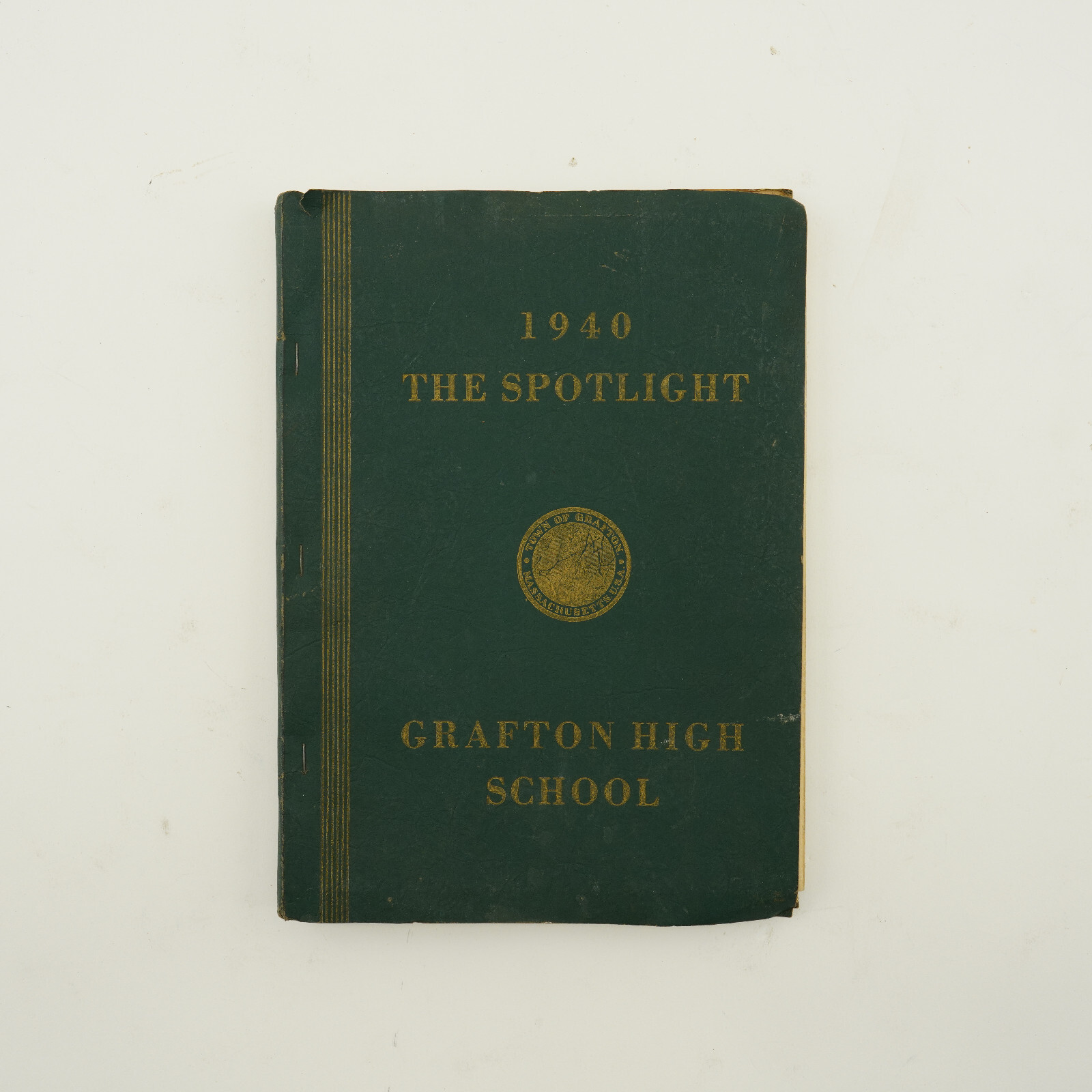 1940 Grafton High School Yearbook Massachusetts VINTAGE ANTIQUE spotlight