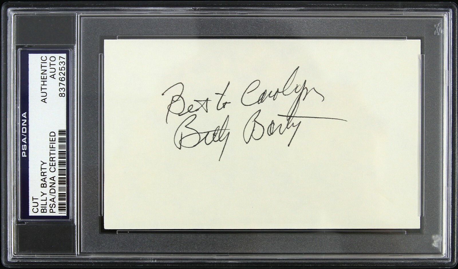 1930s Billy Barty Bride of Frankenstein Signed LE 3x5 Cut (PSA/DNA Slabbed) 1930s Billy Barty Bride of Frankenstein Signed LE 3x5 Cut (PSA/DNA Slabbed)