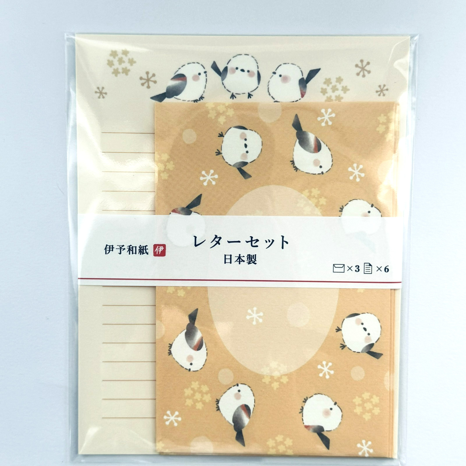 Shimaenaga Bird Letter Set Kawaii Japanese Washi Paper Stationery Japan
