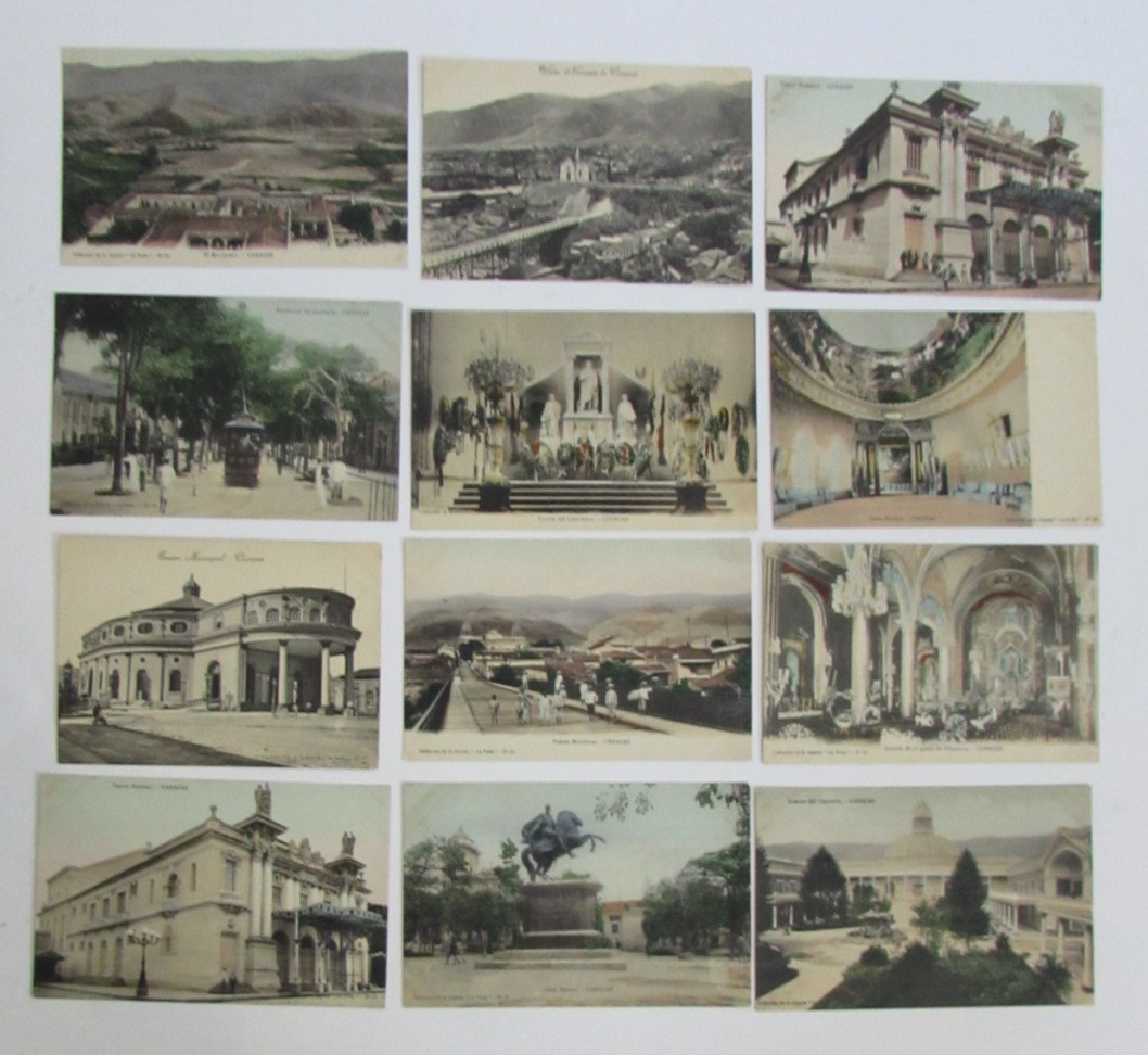 Lot 12 Caracas Venezuela Postcards Altagracia Asylum Puente Miraflores Theater