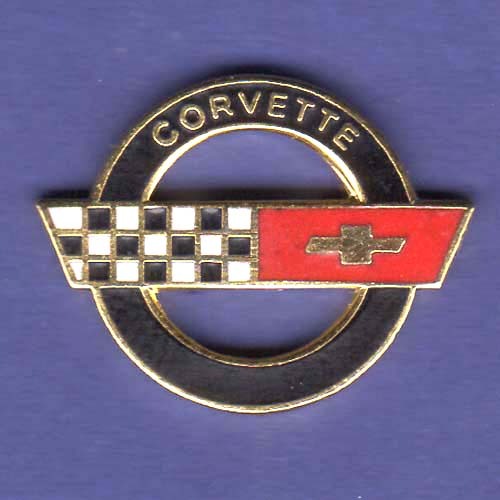 CORVETTE HAT PIN LAPEL PIN TIE TAC ENAMEL BADGE #0953