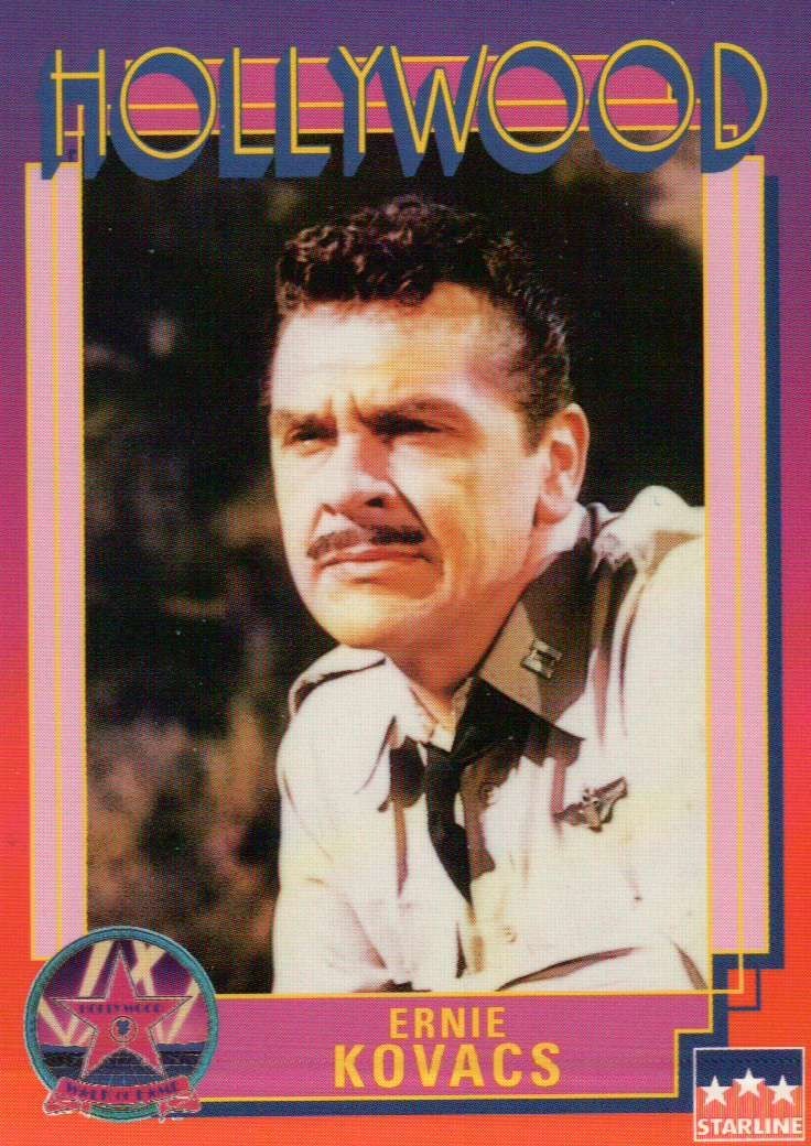 Ernie Kovacs, Actor Comedian, Hollywood Walk of Fame Trading Card - NOT Postcard Ernie Kovacs, Actor Comedian, Hollywood Walk of Fame Trading Card - NOT Postcard