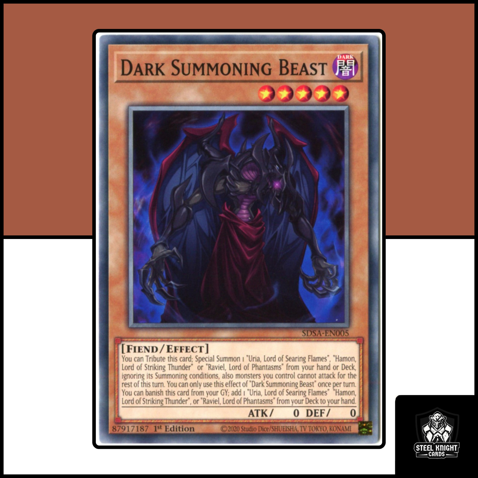 Dark Summoning Beast : SDSA-EN005 : Common : Yu-Gi-Oh TCG : ENG