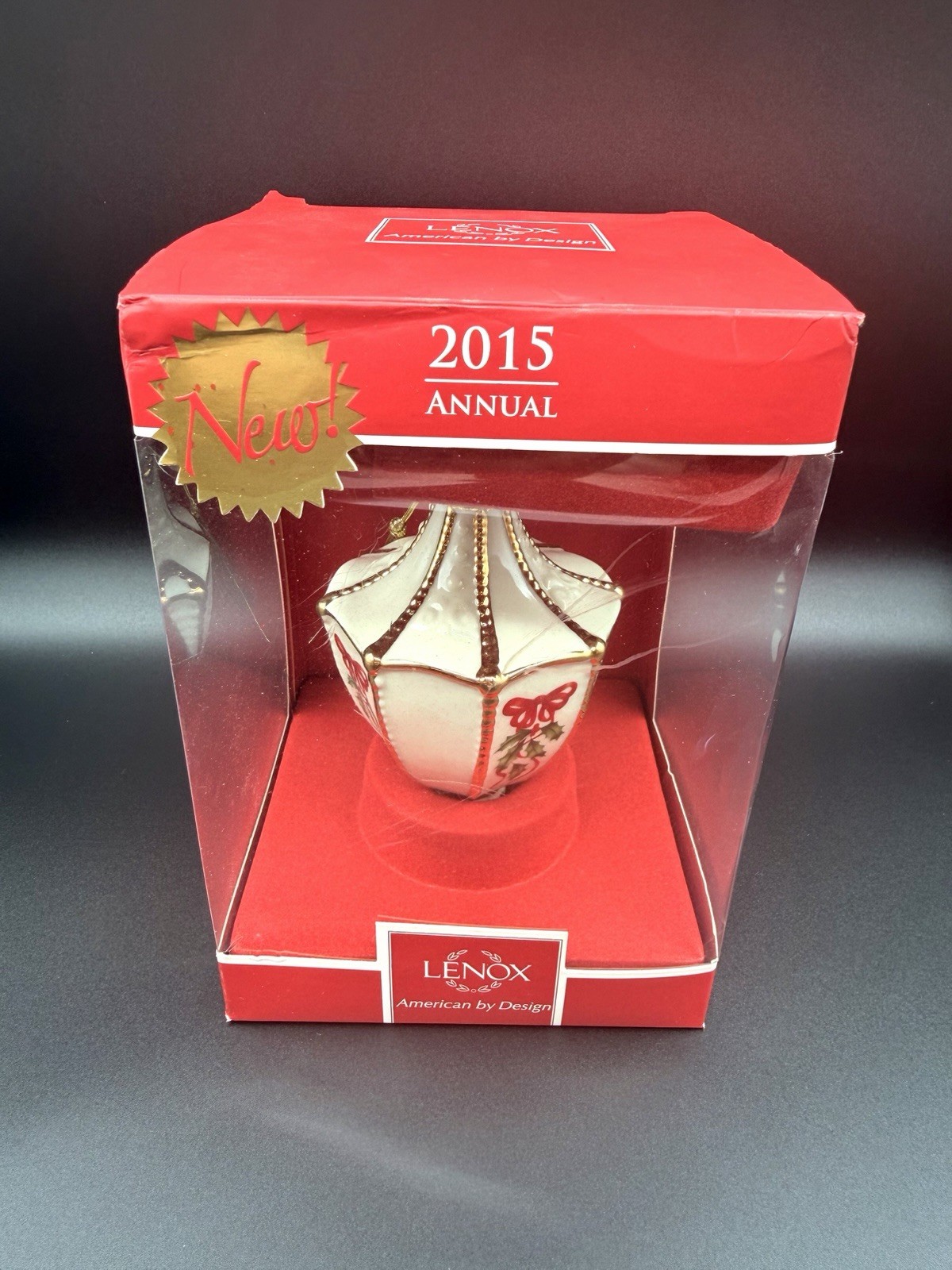 Lenox 2015 Annual Christmas Ornament New BNIB
