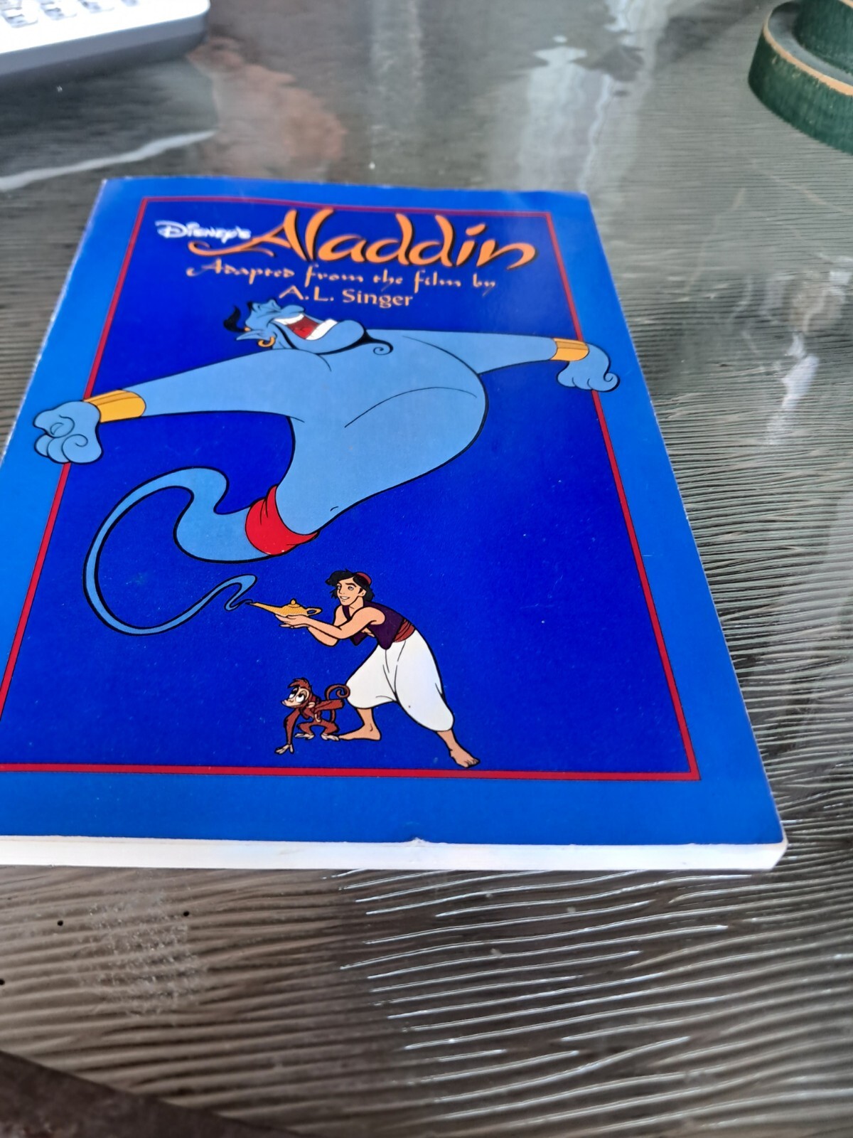 1992~ Disney\'s Alladin~ Paperback Adapted From Film ~ A. L. SINGER~First Edition
