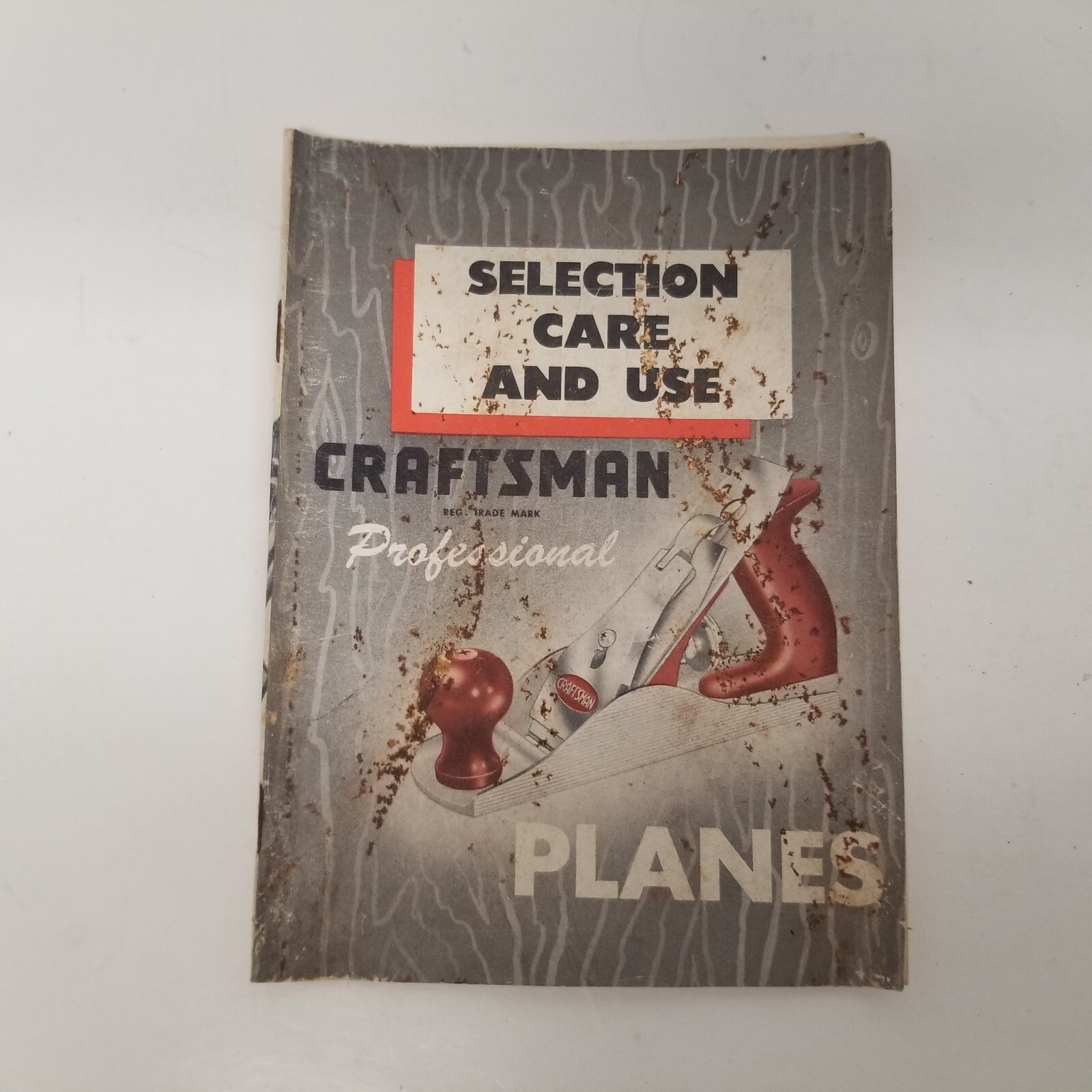 Vintage 1951 Craftsman Professional Planes: Selection Care & Use Booklet, 17 Pgs