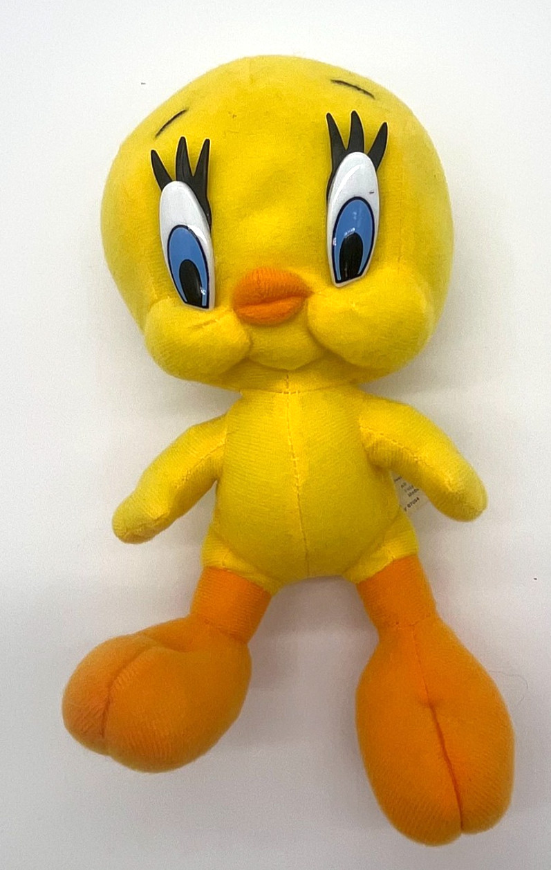 Tweety Bird Looney Tunes Stuffed Plush Toy 9” Six Flags Warner Bros