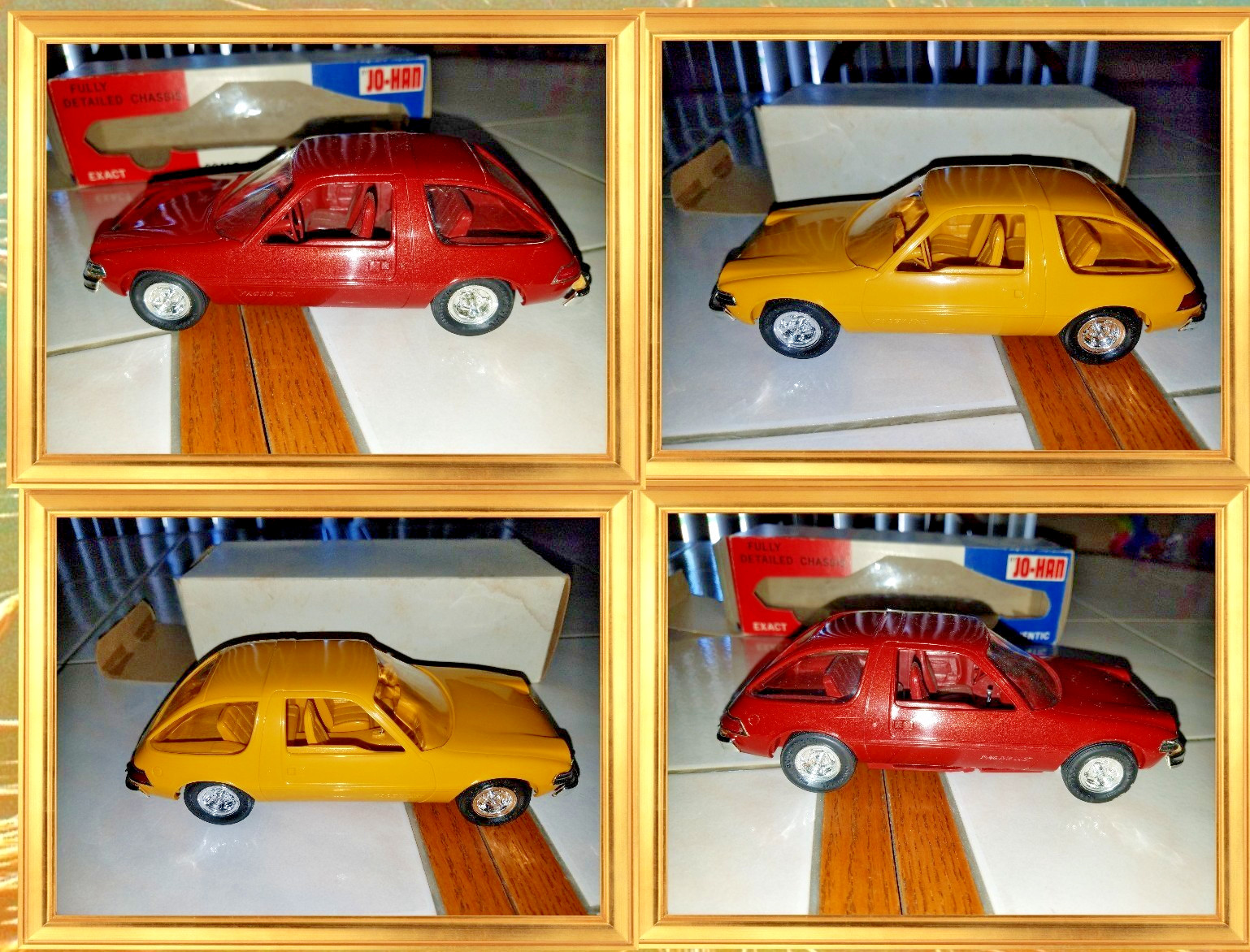 (2) 75' AMC PACERS DEALER PROMO CARS AMERICAN MOTORS RARE MIB YLW/MET. RED VTG