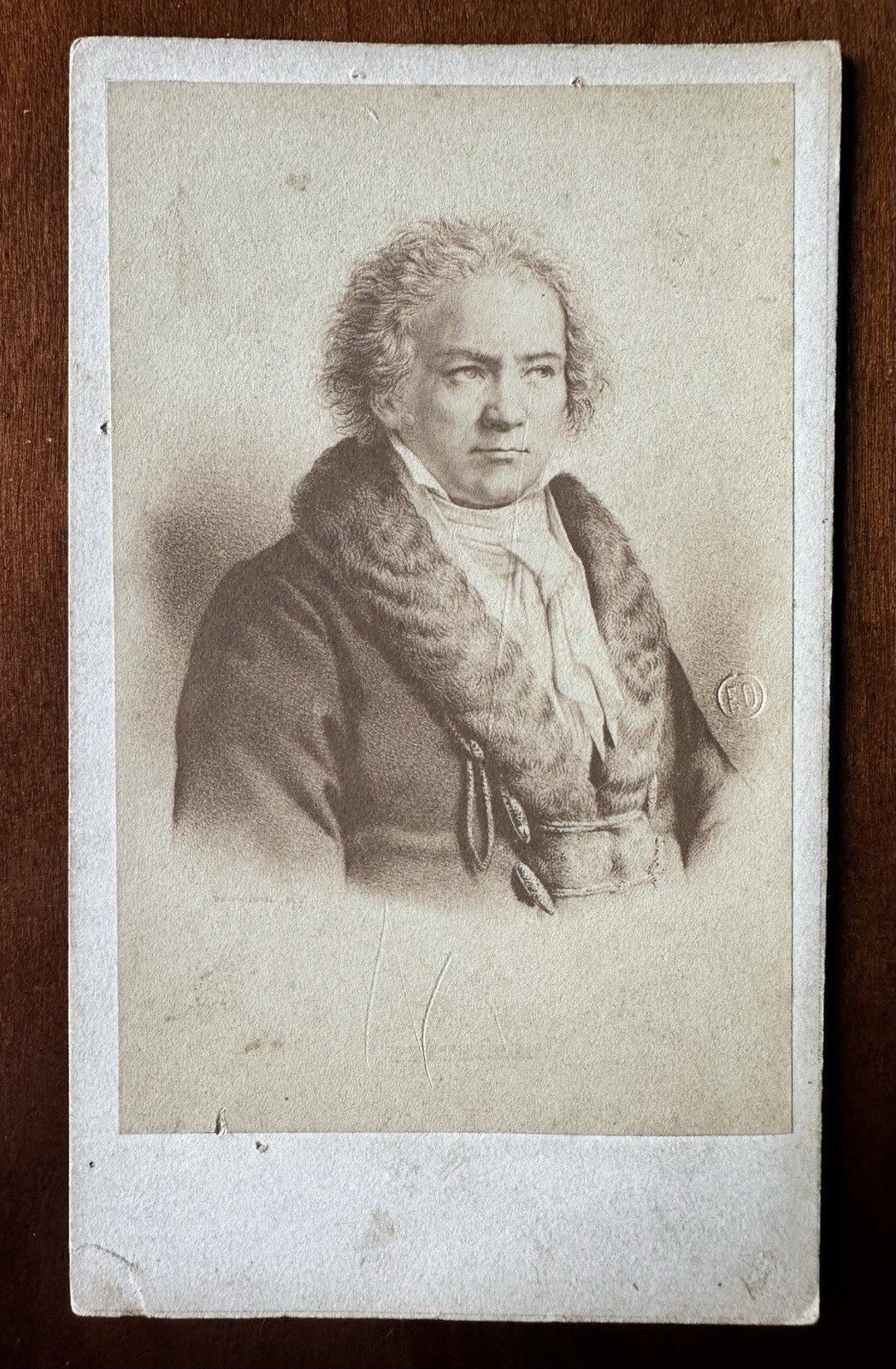 CDV - COMPOSER BEETHOVEN - BY E. DESMAISONS OF PARIS