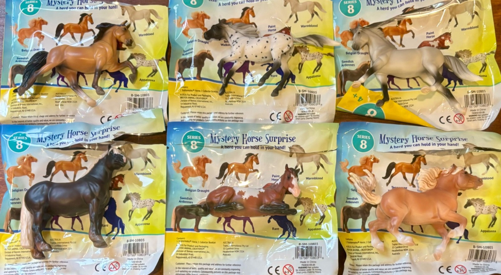 Breyer * 2026 TSC * Series 8 * NEW * COMPLETE SET OF 6 * Mystery Horse Surprise