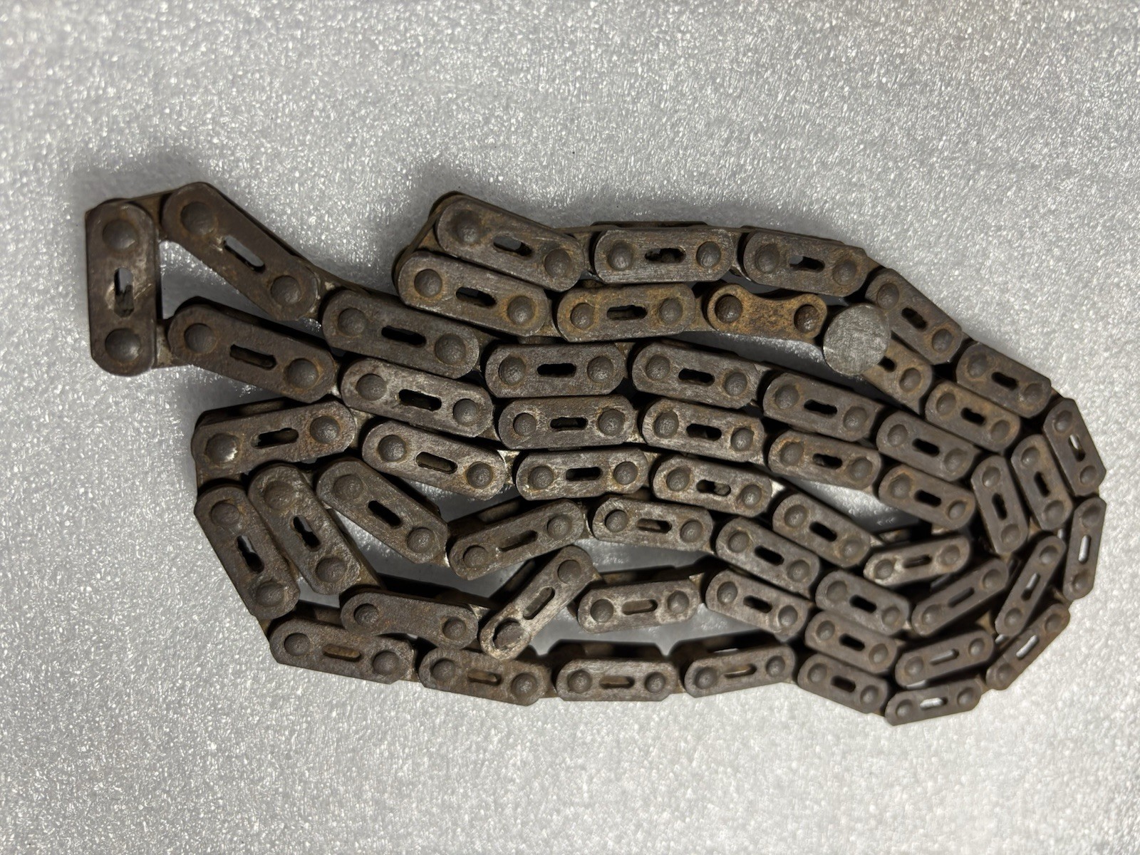ANTIQUE 1890'S / 1900'S CIRCA 55 LINK 1 PITCH 3/16 BICYCLE BLOCK CHAIN