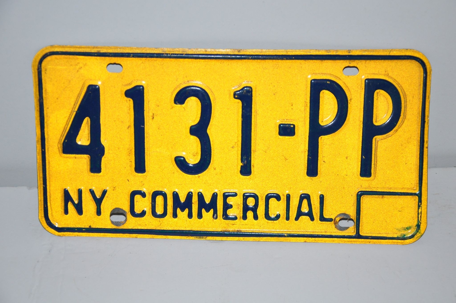 1973-1986 New York License Plate #4131-PP Commercial Car Man Cave Chevy Ford YOM