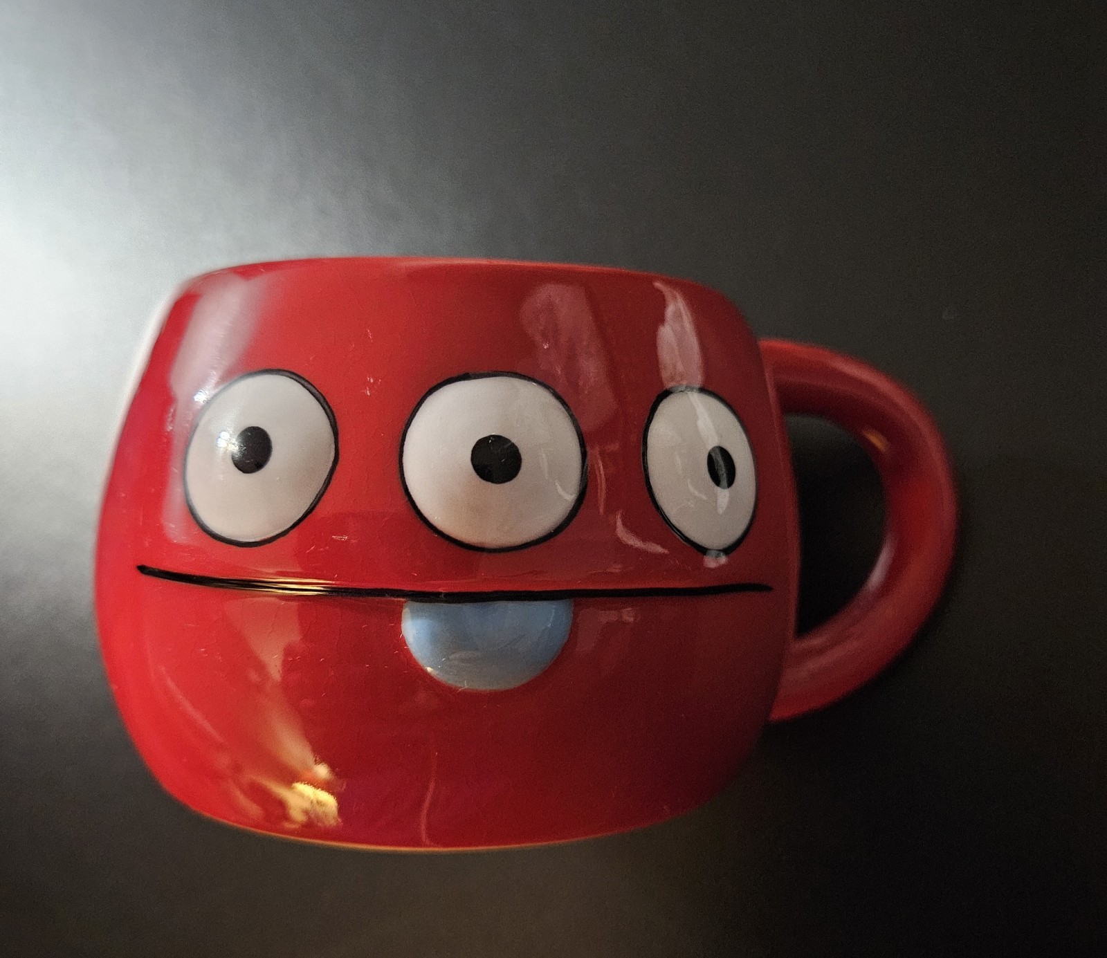 3 Eyed Ugly Dolls Red Ceramic Mug Pretty Ugly LLC 2010 3” Cup 3 Eyed Ugly Dolls Red Ceramic Mug Pretty Ugly LLC 2010 3” Cup