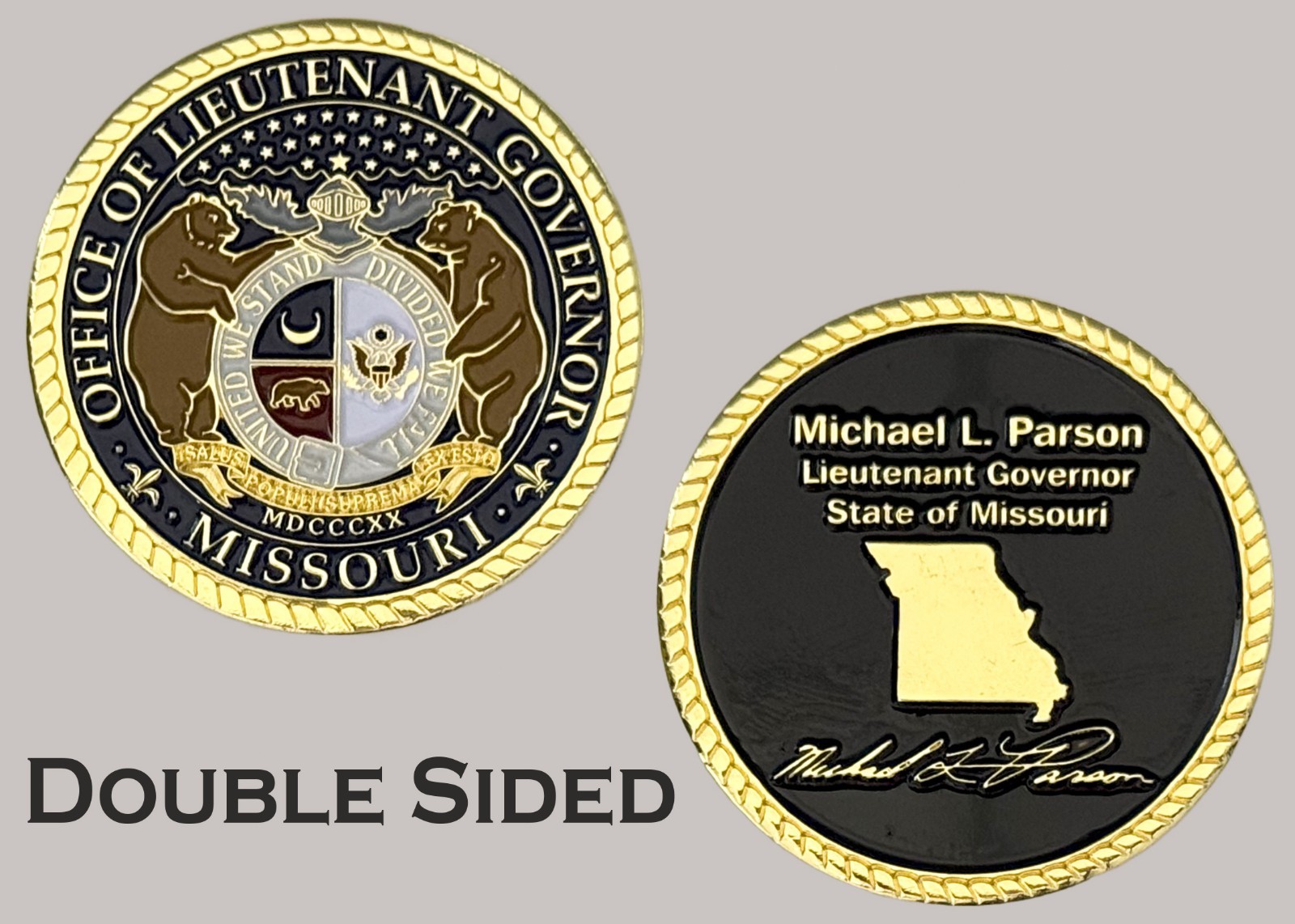 Missouri Lieutenant Governor Michael L. Parson Official Challenge Coin  J#24