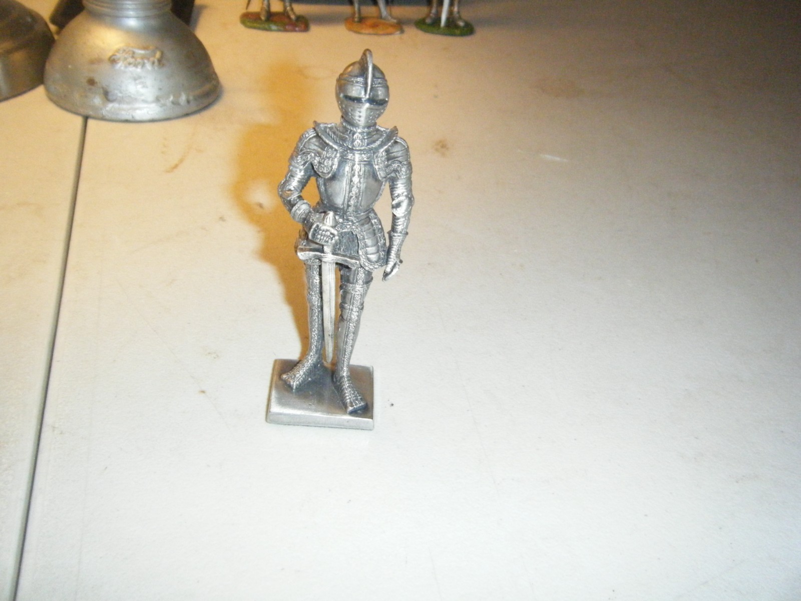 Veronese Medieval English Knight Pewter Metal Figure Statue No Box