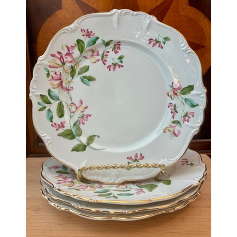 Dinner Plates Set of 4 Maria Theresia 10” Edelstein Bavaria Honeysuckle 18783
