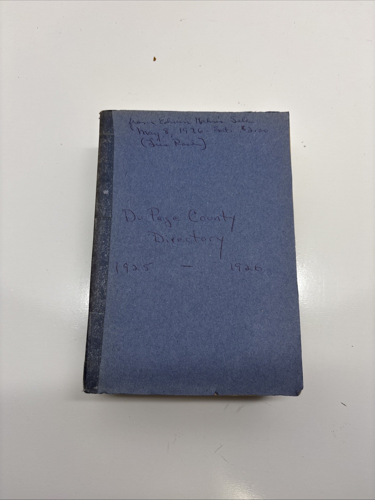 Antique 1925-1926 DuPAGE COUNTY ILLINOIS DIRECTORY Business (Missing Cover)
