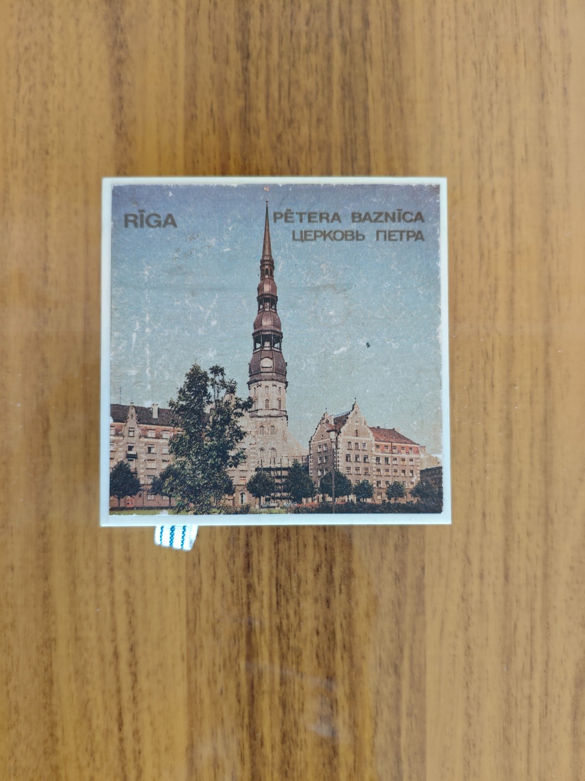 Vintage Riga St Peters Church Souvenir Match Set 4 Boxes