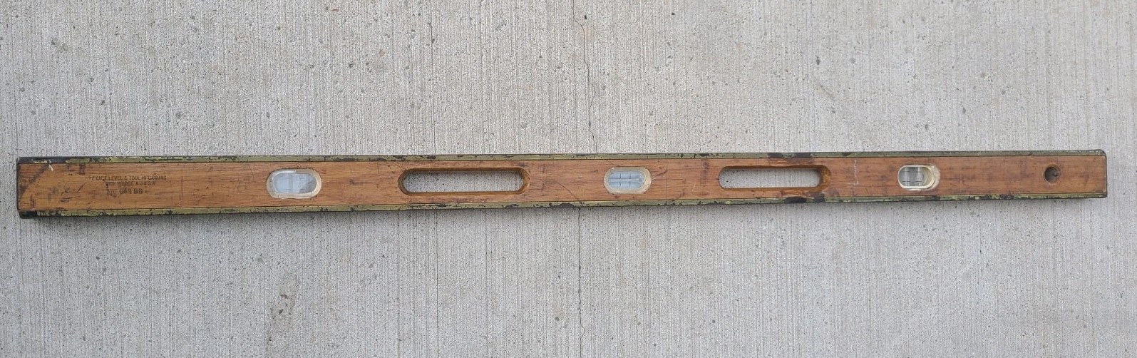 Vintage Exact Level & Tool Mfg. Co. Level No. 048 BB Made in USA