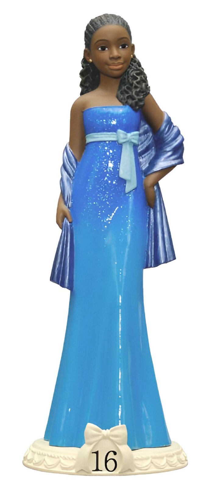 Positive Image Gifts African American Figurine Birthday Girl Age 16, 4.1-inches