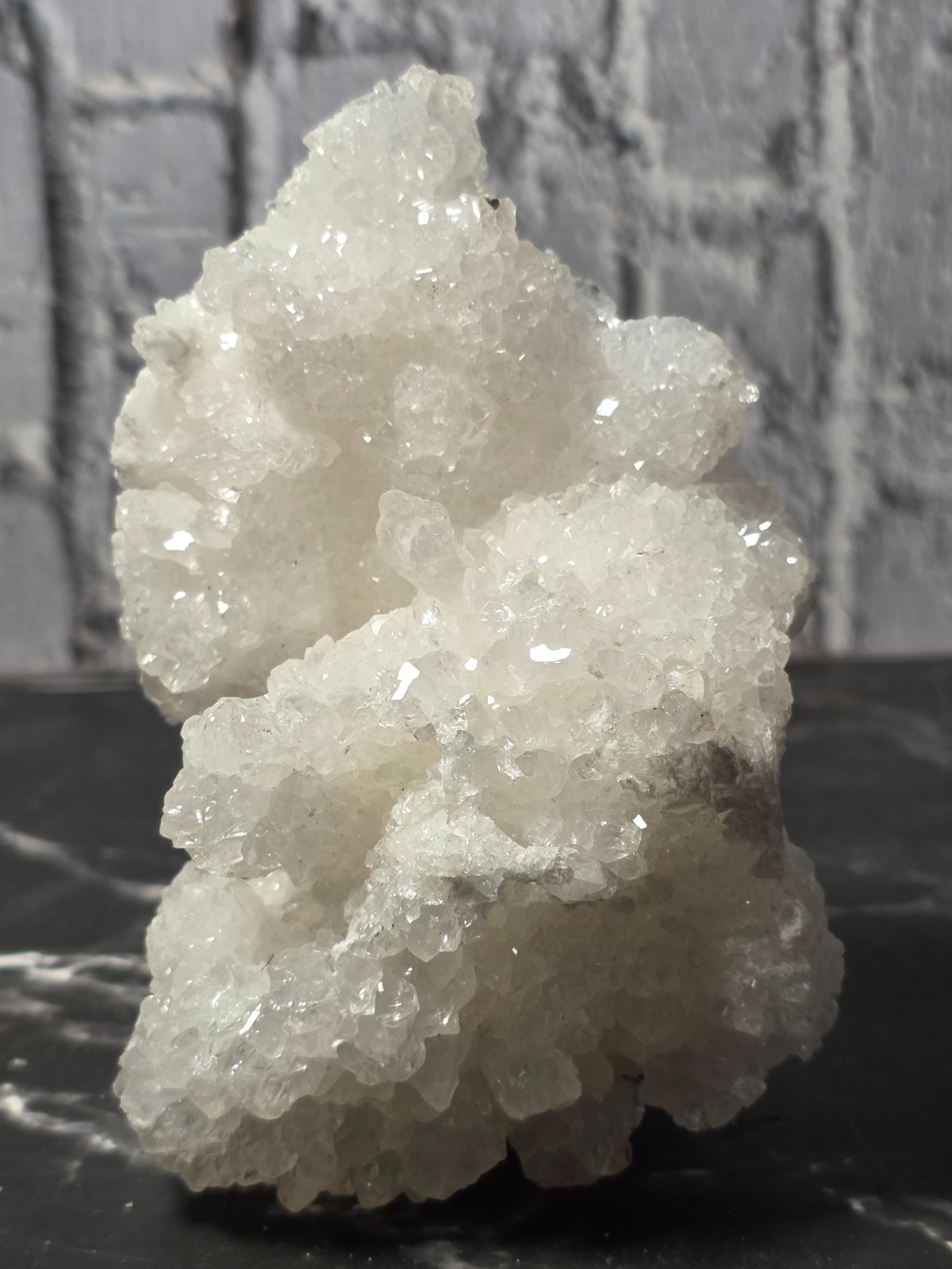 Stunning Druzy Cave Calcite Crystal Specimen – UV Reactive Green Fluorescence