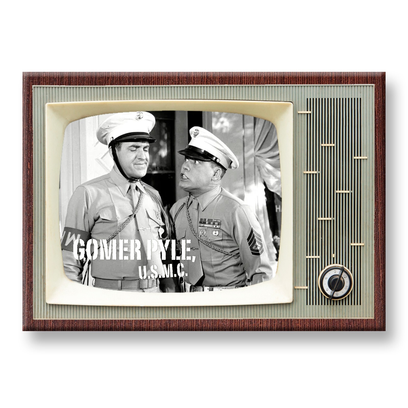 Gomer Pyle TV Show Retro TV 3.5 inches x 2.5 inches Steel Fridge Magnet Gomer Pyle TV Show Retro TV 3.5 inches x 2.5 inches Steel Fridge Magnet