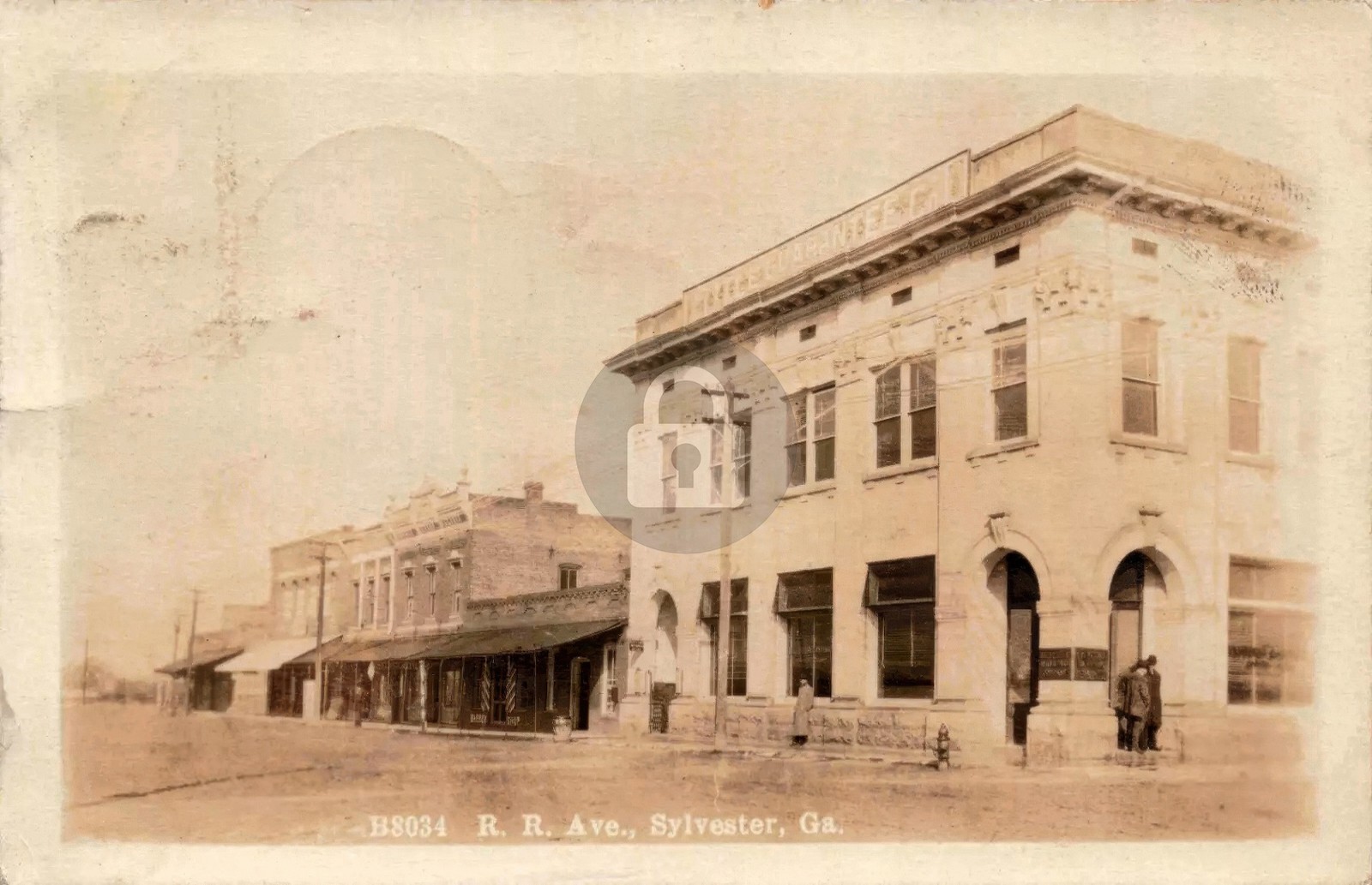 Sylvester GA Georgia Railroad Ave. 1914 RPPC Photo Postcard COPY Sylvester GA Georgia Railroad Ave. 1914 RPPC Photo Postcard COPY