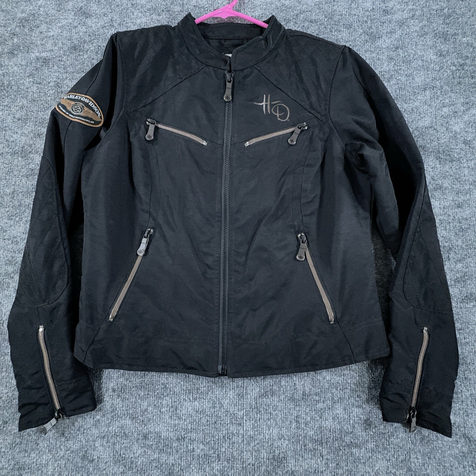 HARLEY DAVIDSON 110TH ANNIVERSARY JACKET WOMENS M BLACK 97550-13VW