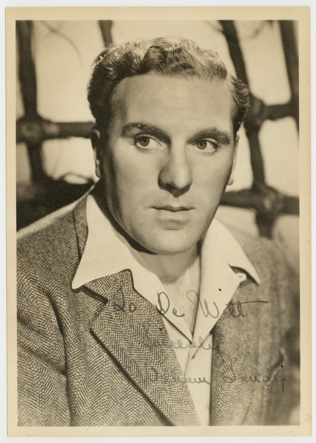 William Bendix 1943 Signed 5x7 American Character Actor Photo Portrait J14278